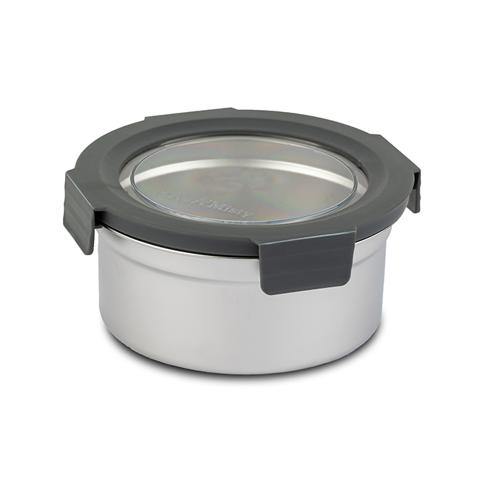 round-stainless-steel-food-container-with-plastic-lid-misty-800ml