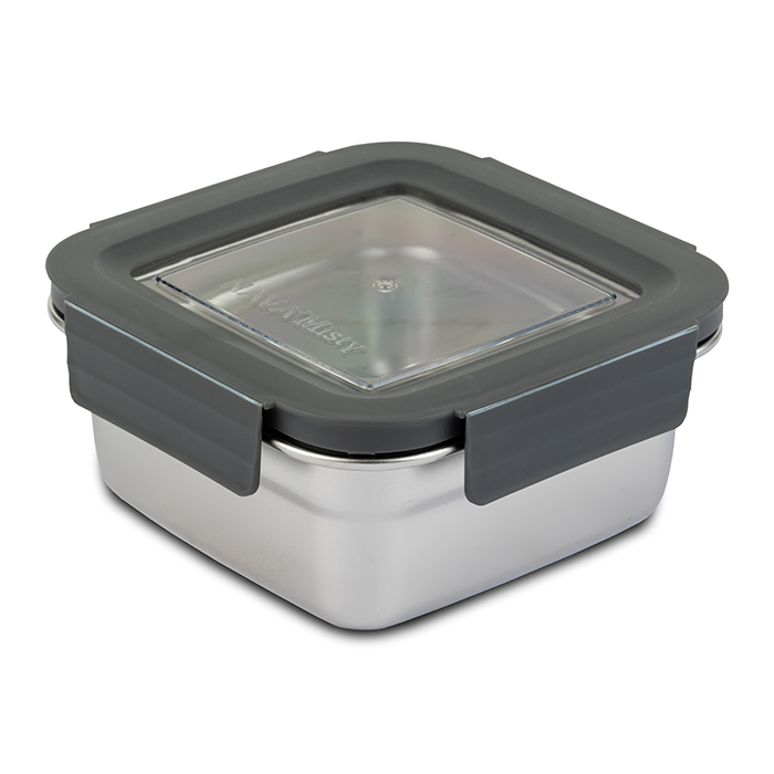 square-stainless-steel-food-container-with-plastic-lid-misty-900ml