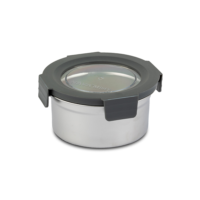 round-stainless-steel-food-container-with-plastic-lid-misty-550ml